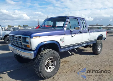 1986 Ford F250 из США, поврежденный, VIN 1FTHX2613GKB69048